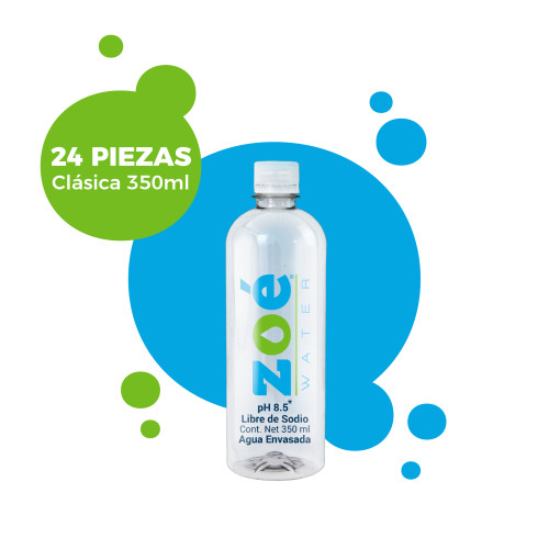 Zoé Water® clásica 350 ml Agua alcalina pH 8.5 Zoé Water